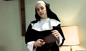 Busty nun paddles ass roughly ebony