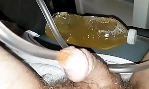 Orange Spume Sealed Meerschaum Up Pisshole Inject Bottled Piss Squeeze Pedestal Bubbles