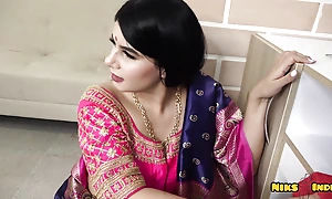 Huge Boobs Indian MILF undresses Saree Choli and Fucks with Devar Ji