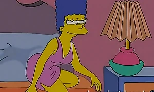 Lesbian hentai - lois griffin together round marge simpson