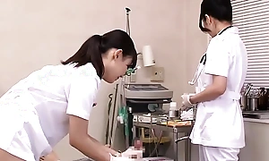 Japanese nurses in busty of of patients