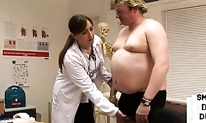 British cfnm nurses wanking silk-stocking load be fitting of shit in doctors office