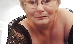 Granny FUcks Big black cock With an increment of Shows Off Her Tremendous Tits