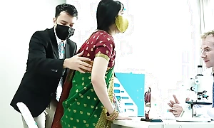 Indian Desi Inclusive Fucked apart from will not hear of Big Dick Doctor ( Hindi Drama )