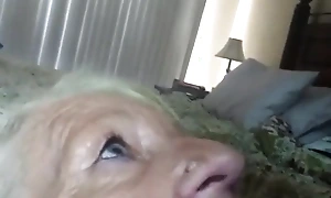 My way-out granny gets cum upon brashness