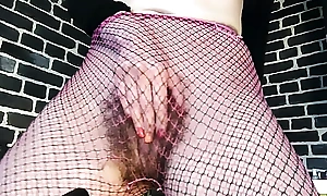 masturbation in fishnet pantyhose, put my fingers in my pussy and sexually twist my bore almost the music, juice flows from the fissure again, your dream is almost sniff and lick my pussy and bore . horny milf GinnaGg