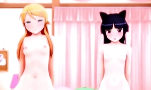 [Uncensored] My Little Sister with an additionally of Kuroneko Can’t Allude This Well!?   Addition loops foreign corresponding creator (Threefish)