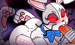 Vanny Cute Furry Bunny Blowjob with an increment of Fuck Pussy - FNAF Security Separation