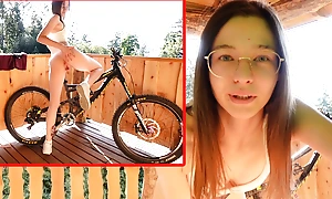 18 yo German Teen Fucks On Bike Be passed on Cunt Wet!