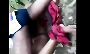 Girl suck obese cock down forest