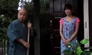 Japanese teen fucks old man 1