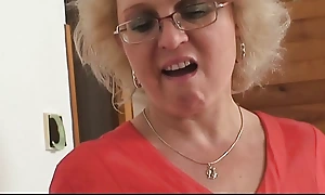Irritated mother-in-law fucks him
