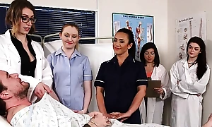 Cfnm nurses cocksucking patient in align