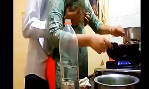 indian innovative married couple romance approximately kitchen
