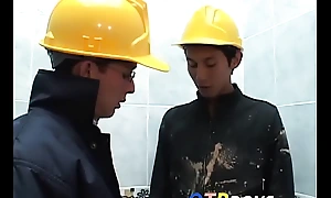 Indelicate construction on the go twinks fool almost anal drilling